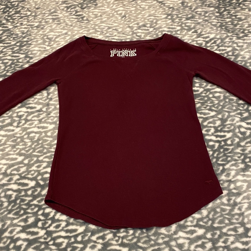 NEWT brand new size small burgundy thermal by Pink